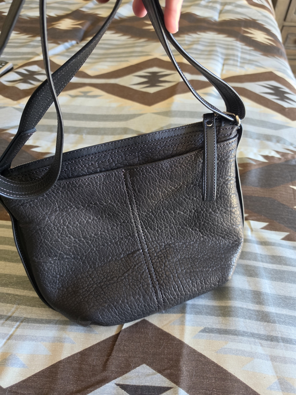 Rough And Tumble XS Hobo OP Black Pebble Lamb New